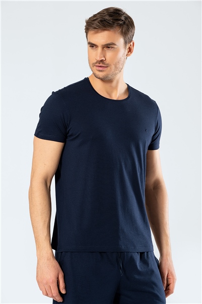 Cacharel 2169 Modal O Yaka Erkek T-Shirt  - Lacivert