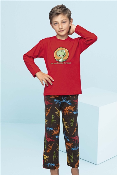 PijamalarHMD 5154 Erkek Çocuk Pijama Takımı-Kırmızı | Pijamapazari.comHMD 5154 Erkek Çocuk Pijama Takımı-Kırmızı
